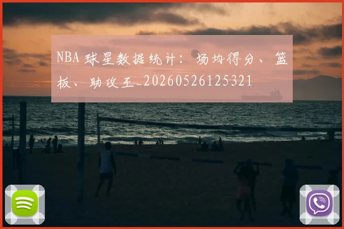 NBA 球星数据统计：场均得分、篮板、助攻王_20260526125321